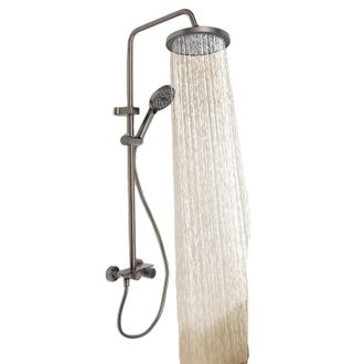 OEM Conjunto De Ducha, 109 Cm De Altura, Montaje En Pared, Modos De Ducha Manual Y Superior, Cabezal De Ducha Redondo, Material De Primera Calidad Resiste