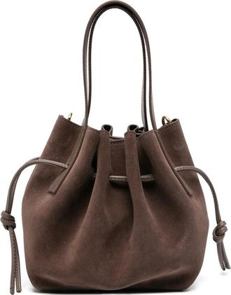 Yuzefi Mini Scallop Suede Tote Bag