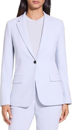 Theory Classic Staple Blazer in Pearl Blue at Nordstrom Rack, Size 18