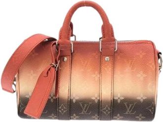Louis Vuitton Pre-owned Monogram Keepall Bandouliere Boston Bag - Dames - Vintage Handtas - Oranje - ONE Size - Vintage