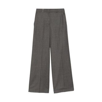 PESERICO Gestreepte pantalons - Dames - Broeken - Grijs - Maat: M Zijde