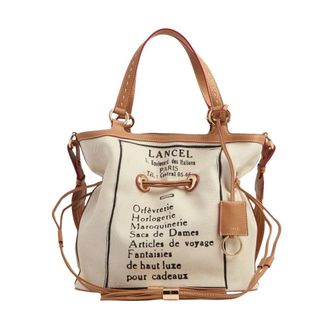 Lancel Premier Flirt M Bucket Bag - Dames - Tassen - Beige - Maat: ONE Size Leer