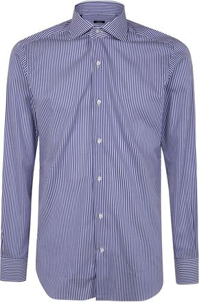 Barba Camicia a righe - Blu