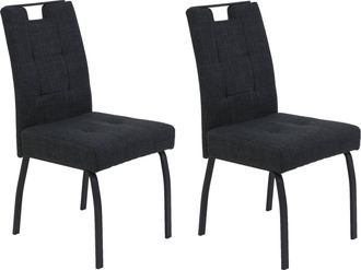 Hela 4-Fussstuhl »LINZ, Esszimmerstuhl, Komfortstuhl« (Set) 2 Stk.XL-Sitz,elegante Griffleiste,Komfortsitz mit Federkern,140kg belastbar