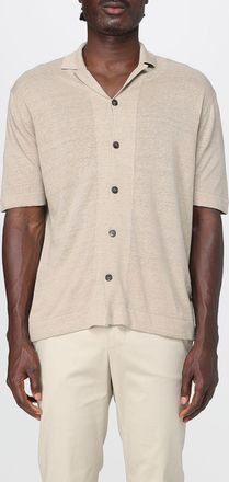 Zanone Camicia Zanone in maglia di misto lino e cotone