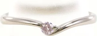 C&A Pink White Gold White Gold (18K) Band Ring (Pre-Owned)