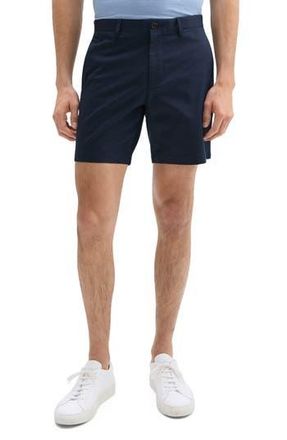 Theory Zaine Cotton Blend Shorts in Baltic at Nordstrom Rack, Size 34