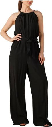 Minus Jumpsuits & Playsuits, Dames, Zwart, XL, Zwarte stijlvolle jumpsuit voor vrouwen