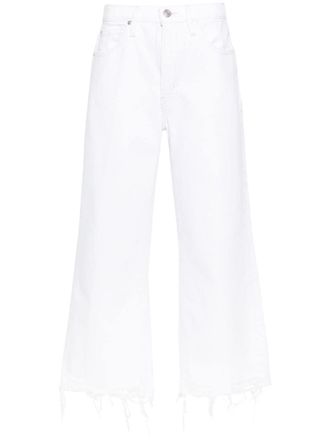Frame Denim Jeans The Relaxed Straight a vita alta - Bianco