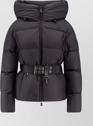 Moncler adjustable hooded nylon down jacket