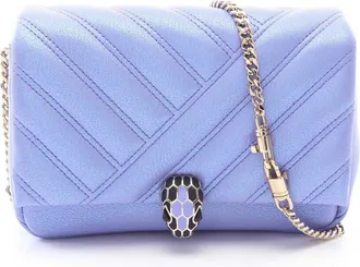 Bulgari Pre-owned Bvlgari Leather Serpenti Cabochon Chain Crossbody Ladies 39B905EFACGKGP9V