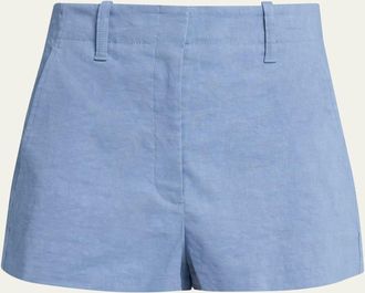 A.L.C. Liam Linen-Blend Trouser Shorts