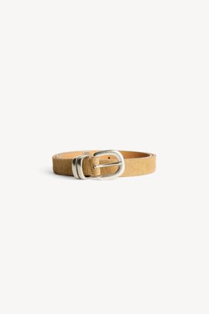 By Malene Birger Womens Zolio Leather Belt In Wood