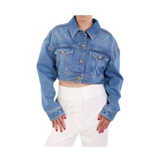 Elisabetta Franchi Dames, Jassen, Blauw, Maat: M Denim