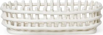 Ferm Living Keramik Korb oval, off-white