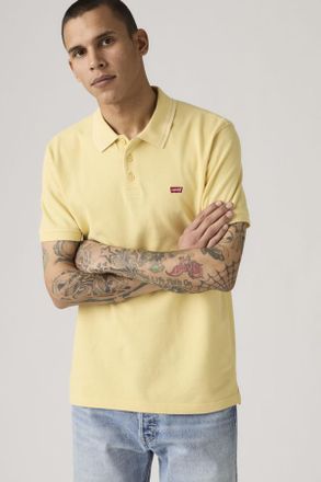 Levi's Polo Housemark - Hombre - XL - Amarillo / Vine Tipping Stripe Straw Pique