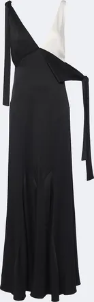 Stella McCartney Vestido de fiesta asim&eacute;trico de crep&eacute;