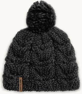Turtle Fur Millie Wool Pom Beanie in Black at Nordstrom