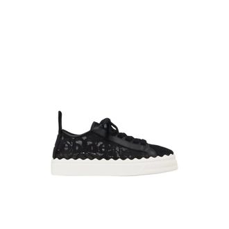 Chlo&eacute; Lauren Kant Kant Sneaker - Dames - Schoenen - Zwart - Maat: 37 EU Katoen