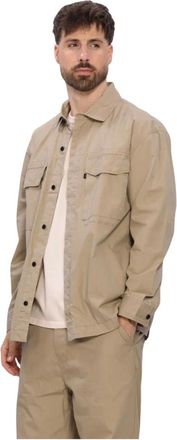 Butcher of Blue Heren, Overhemden, Beige, Maat: XL Katoen