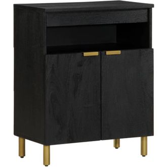 vidaXL Sideboard Black 60x33x75 cm Engineered Wood Vidaxl