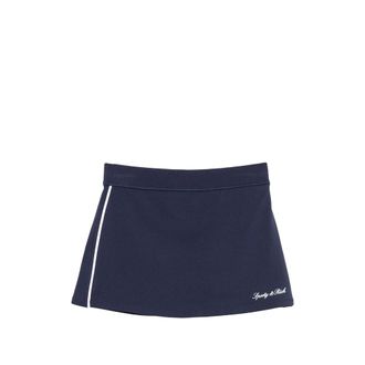 Sporty & Rich Short Skirt - female - Sporty & Rich - Short Skirts - Blue - XS - Skirts