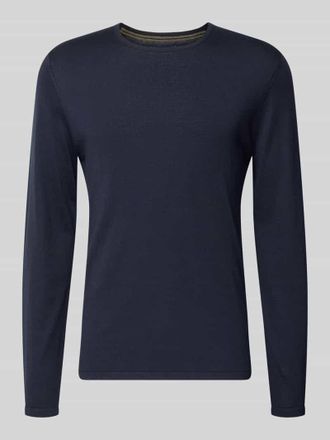 Christian Berg Strickpullover aus Baumwolle mit Rundhalsausschnitt in Marine, Gr&ouml;&szlig;e 3XL