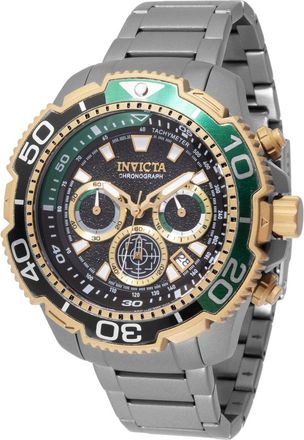 Invicta TI-22 49498 Herenhorloge - Quartz Uurwerk - Titanium met Zwart Wijzerplaat - 48 mm