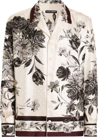 Dolce & Gabbana Overhemd met bloemenprint - Beige