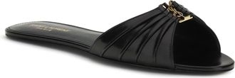 Saint Laurent Babylone Slide Sandal - Black
