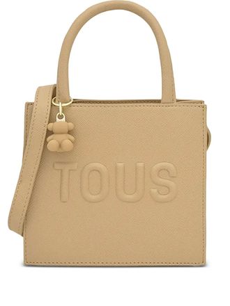Tous embossed-logo tote bag - women - Polyurethane - One Size - Neutrals