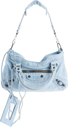 Balenciaga Le City First Denim Shoulder Bag in 4836 Light Blue at Nordstrom