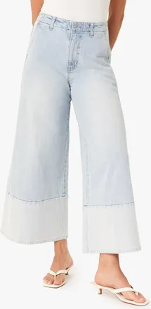 Habitual Addie Cuffed Gaucho Jeans in Glacier at Nordstrom, Size 28