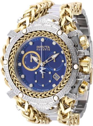 Invicta Gladiator Chronograph Quartz Diamond Blue Dial Mens Watch 48418