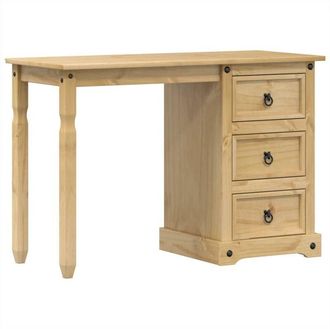 vidaXL Dressing Table Corona 110x47x75 cm Solid Wood Pine Vidaxl