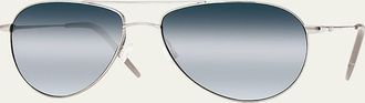 Oliver Peoples Benedict 59 Aviator Sunglasses