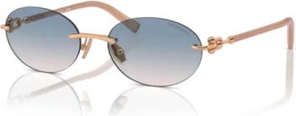 Tiffany & Co. Sunglasses, unisex, Beige, Size: 56 MM 0Tf3104D