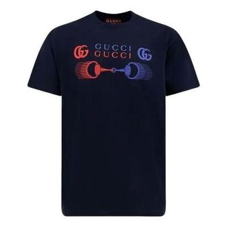 Gucci Jersey Di Cotone Stampato 25 Blue Navy 796395-XJHC9-4794