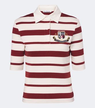 Acne Studios Polo in misto cotone a righe