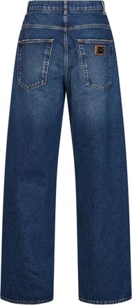 Dolce & Gabbana Barrel Fit Denim Jeans - Blue