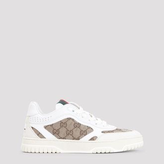 Gucci White Lace Up Sneakers