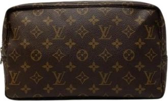 Louis Vuitton Pre-owned Trousse Toilette 28 - Dames - Vintage Clutch - Bruin - ONE Size - Vintage