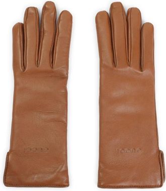 Gucci Leren handschoenen - Dames - Handschoenen - Bruin - 7 IN - Leer - Accessoires