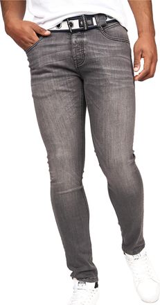 Crosshatch Heren Barbeck Slim Jeans (Gewassen grijs)