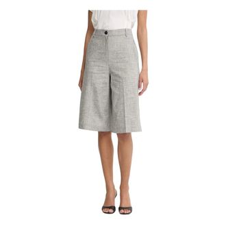 Pinko Pinko - Angera Bermuda - Dames - Korte broeken - Grijs - Maat: S Katoen