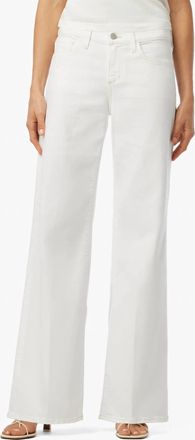 Joe's Lou Lou Low Rise Wide Leg Jean In White