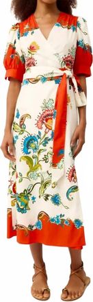 Marie Oliver Rita Wrap Dress In Cartagena Print