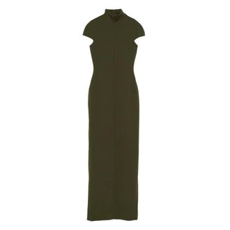 Solace London High Neck Maxi Dress - Dames - Maxi kleedjes - Groen - M - Kleedjes