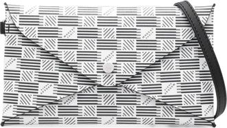 Moreau Clutch con motivo geometrico - Bianco