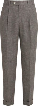 Brunello Cucinelli Houndstooth trousers in Hazelnut at Nordstrom, Size 46 It